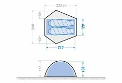 TENTE FORCLAZ TREK 900 AUTOPORTANTE 1 PERSONNES -VÉLOS ÉLECTRIQUES Soldes 15514785ebcfb67df2719.08970587