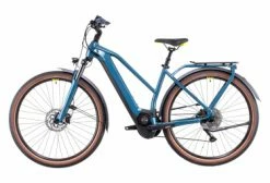 Vélo De Ville Électrique Cube Kathmandu Hybrid One 500 Trapeze -VÉLOS ÉLECTRIQUES Soldes Velo de Ville Electrique Cube Kathmandu Hybrid One 500 Trapeze Shimano Deore 10V 500 Wh 700 mm Bleu Teal 2022 3