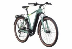 Vélo De Ville Électrique Cube Touring Hybrid One 400 Shimano -VÉLOS ÉLECTRIQUES Soldes Velo de Ville Electrique Cube Touring Hybrid One 400 Shimano Alivio 9V 400 Wh 700 mm Vert Sharp 2022 1